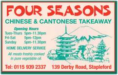 Four Seasons Chinese & Cantonese Takeaway