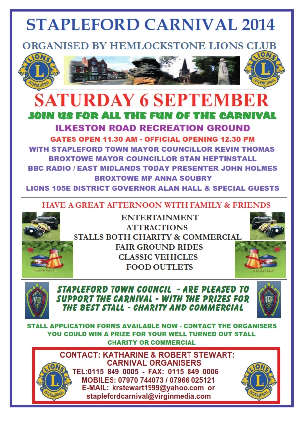 Stapleford Carnival 2014