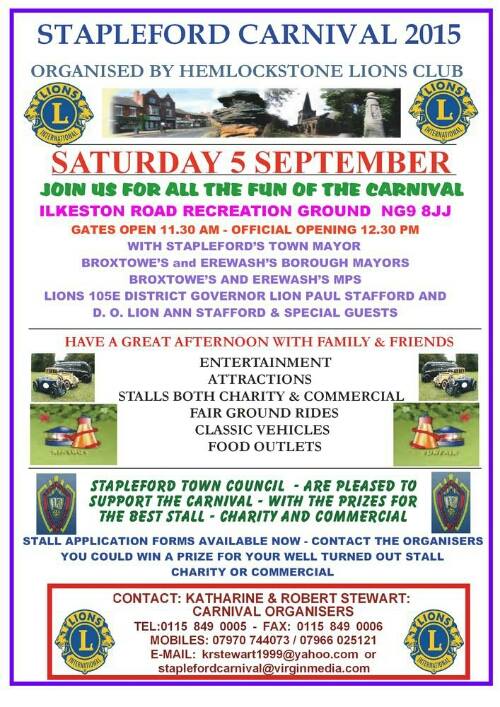 Stapleford Carnival 2015